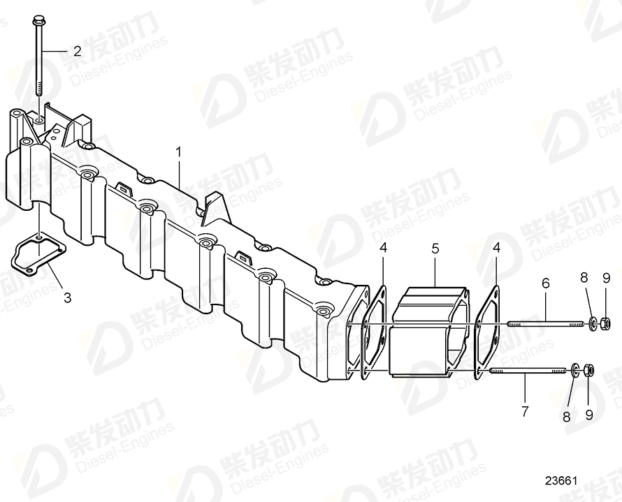 volvo penta Stud 21033681 Drawing volvo penta Stud 21033681 Drawing